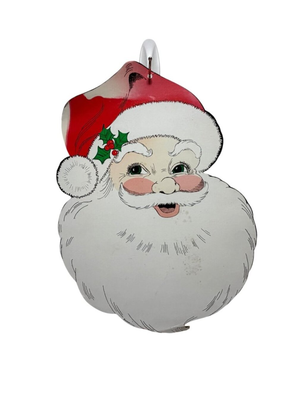Vintage Dennison Cut Out Wall Decor Santa Claus Christmas